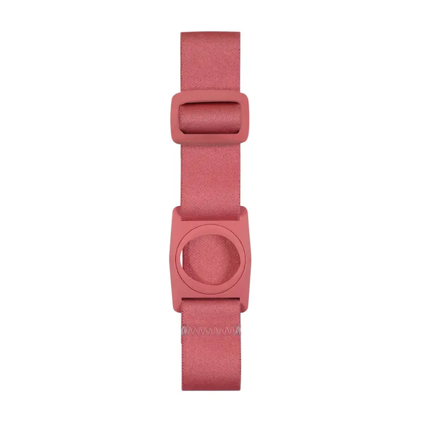 Dexcom G7 blood glucose sensor adjustable armband with rotating clip in Barbie pink for children's diabetes management.