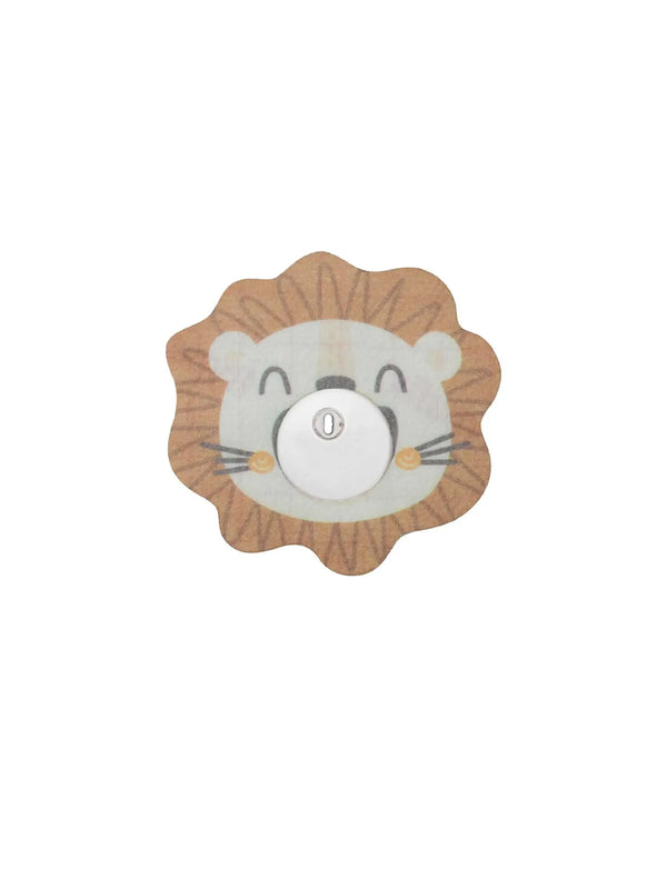 Freestyle Libre 3 lion shape adhesive patch decorative CGM overpatch for secure sensor fixation and playful design