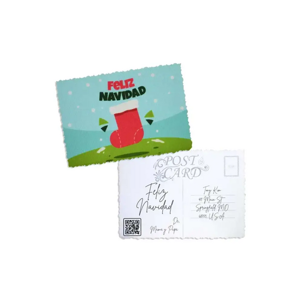 Elegant Christmas Postcard - Kaio-Cards