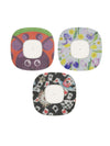Simplera Sensor Patch for Kids, colorful and hypoallergenic designs, 3-pack.