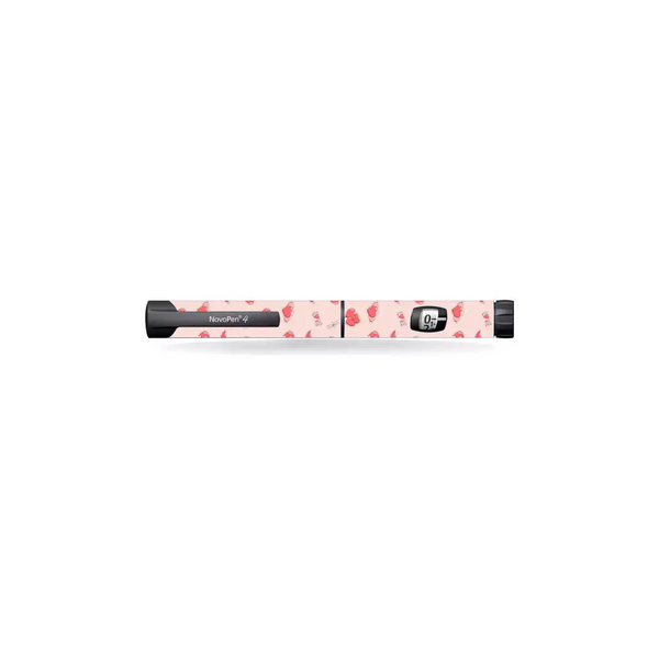 Novopen Echo Insulin Pen with Valentine 2024 love-themed decorative sticker
