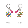 Medical Awareness Keychain with colorful puzzle piece design, promoting Autism Awareness, practical accessory for advocacy.