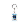 Medical Awareness Keychain for insulin support with blue ribbon design.