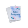 Diaversary Cards - Felice Dianniversario with candy design on canvas, includes envelope.