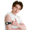 Buzud CGM Adjustable Armband - Dia-Style worn by a person, ensuring secure fit for glucose monitoring.
