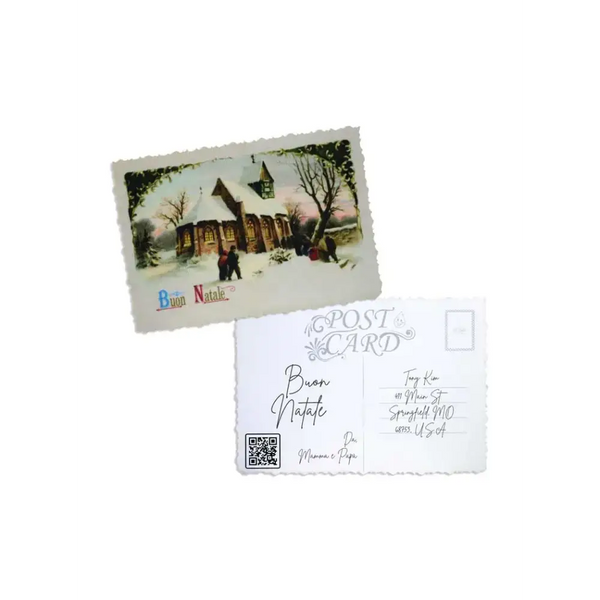 Elegant Christmas Postcard - Kaio-Cards