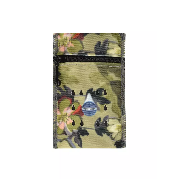 Insulin travel case cooler with floral design, durable zipper, and water evaporation technology.