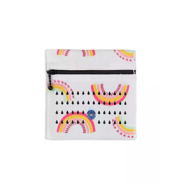 Insulin cooler travel case with colorful rainbows design, Dia-Cool wallet for 3 vials.