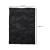 Cooling pack for insulin storage, black polyester, dimensions 11.5 x 17.5 cm.