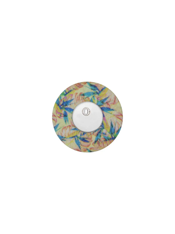 freestyle libre 3 overpatch with tropical design for secure sensor protection and stylish diabetes device use