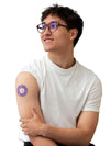 Freestyle Libre 3 sensor patch from Spring Collection displayed on arm for secure, stylish fit.