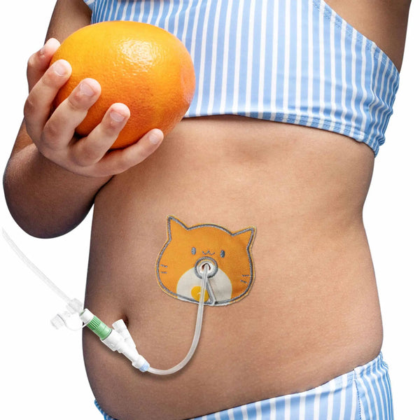 小児用 胃ろうパッド(形タイプ)– ねこ・くま・はな | Kaio-Tube Pads