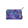 Zipper bag for diabetics with colorful leaf design for storing diabetic supplies.