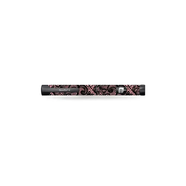 NovoPen Echo insulin pen with pink and black summer vibes sticker design