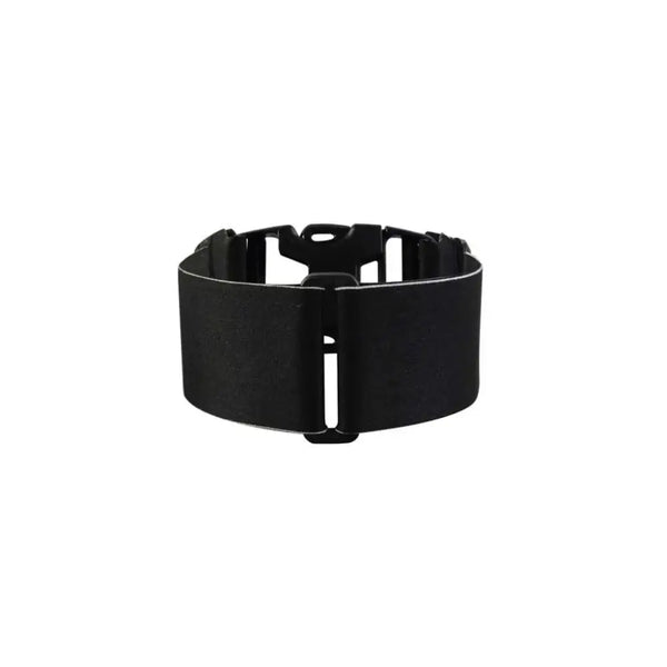 Insulin pump leg band for discreet wear under dresses and skirts.