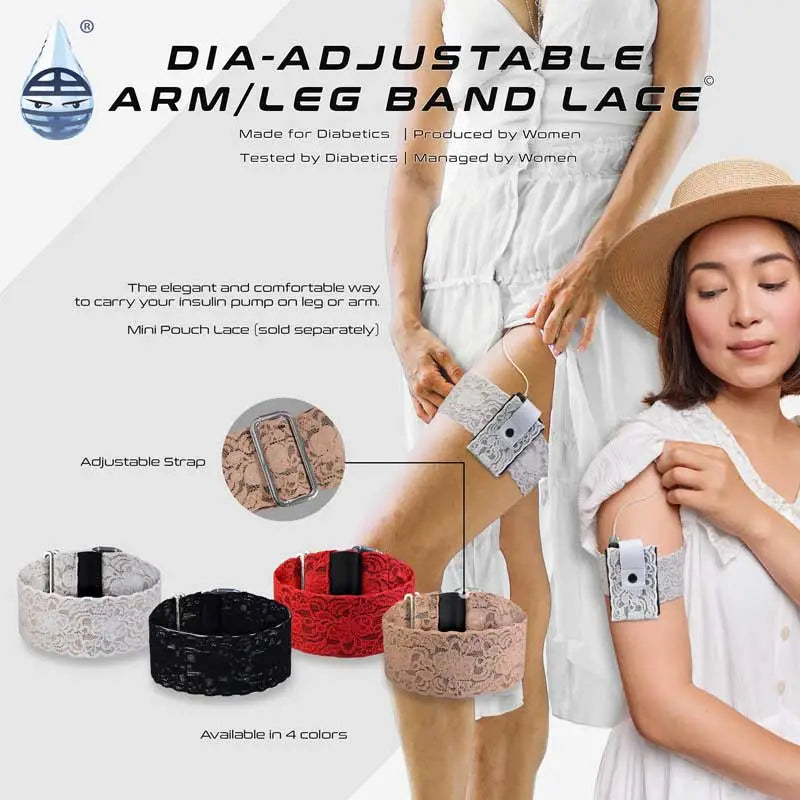 adjustable arm leg band for insulin pump Image