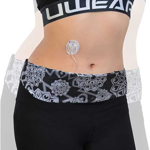 クリップバックル付きインスリンポンプベルト、Dia-Belly Belt