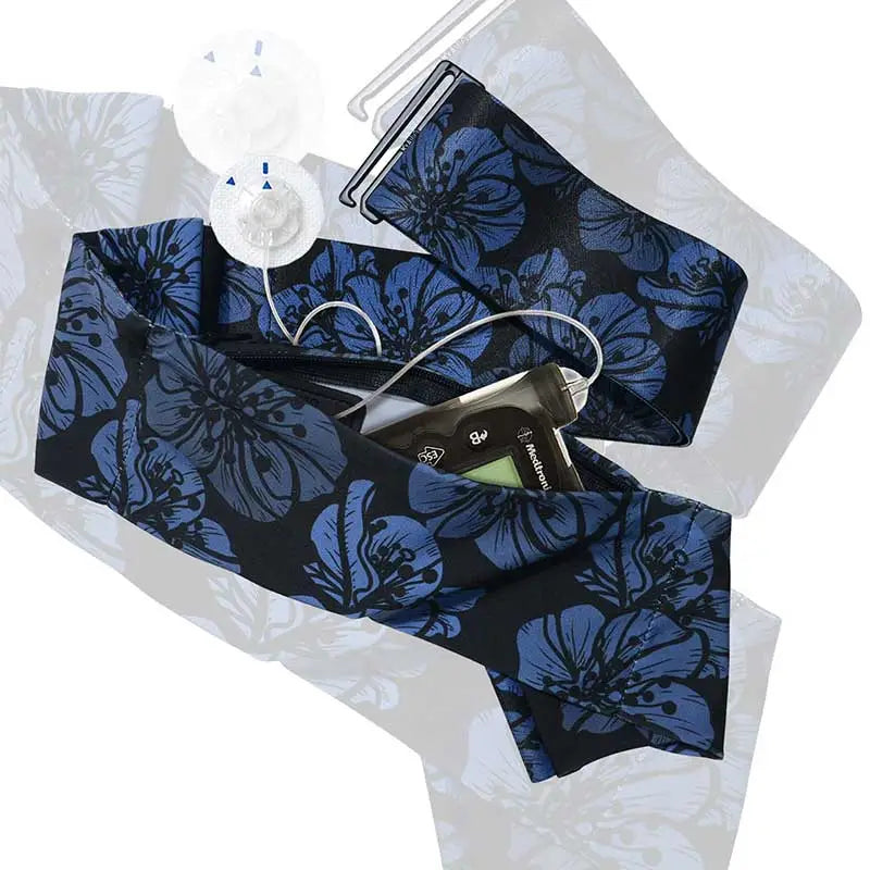 Insulin pump belt with flat metal G-hook, Dia Belly-Belt 2 Image