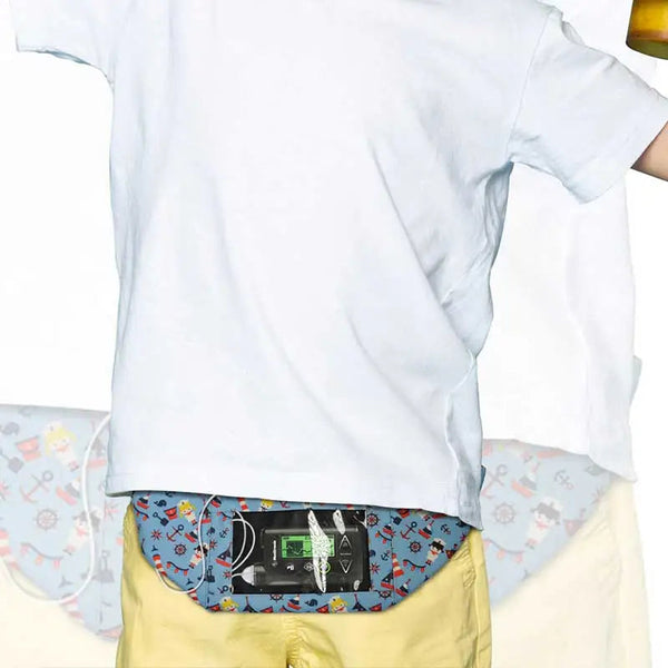 子ども用ダブルポケットインスリンポンプベルト Dia-Twin Pocket Belt