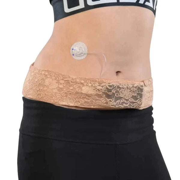 女性用レースインスリンポンプベルト Dia-BellyBand Spacy Lacy