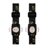 Two identical digital watches with floral straps for Dexcom G7 Armband Summer Edition