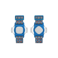 Medtronic Simplera Armband for children with rotating clip and metal adjuster, blue design.