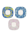 Simplera Sensor Patches in vibrant tie-dye, soft floral, and playful prints; hypoallergenic and skin-safe.