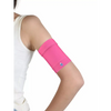 Pink Glucose Sensor Armband Barbie Edition worn on upper arm for children with type 1 diabetes