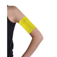 glucose sensor protective armband yellow color adjustable band for securing CGM sensors during daily activity
