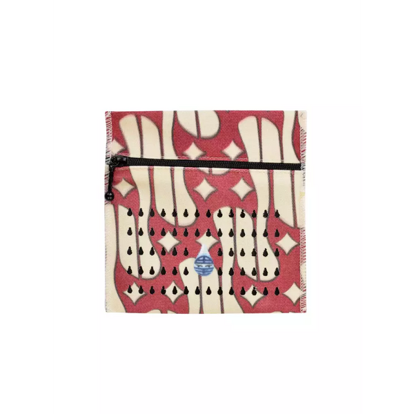 Insulin cooler travel case designed for 3 insulin vials or eye drops, Dia-Cool, with abstract pattern and zipper.