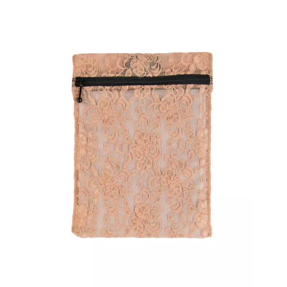 Insulin cooling wallet in lace design with zipper, size for 4 insulin pens or 8 vials, stylish and reusable.