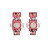 Pink digital watch with cartoon elephant pattern on Dia-Style Kiddy Dexcom G7 sensor armband