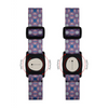 Dexcom G7 Armband with Rotating Clip featuring geometric pink and blue patterns Summer Edition