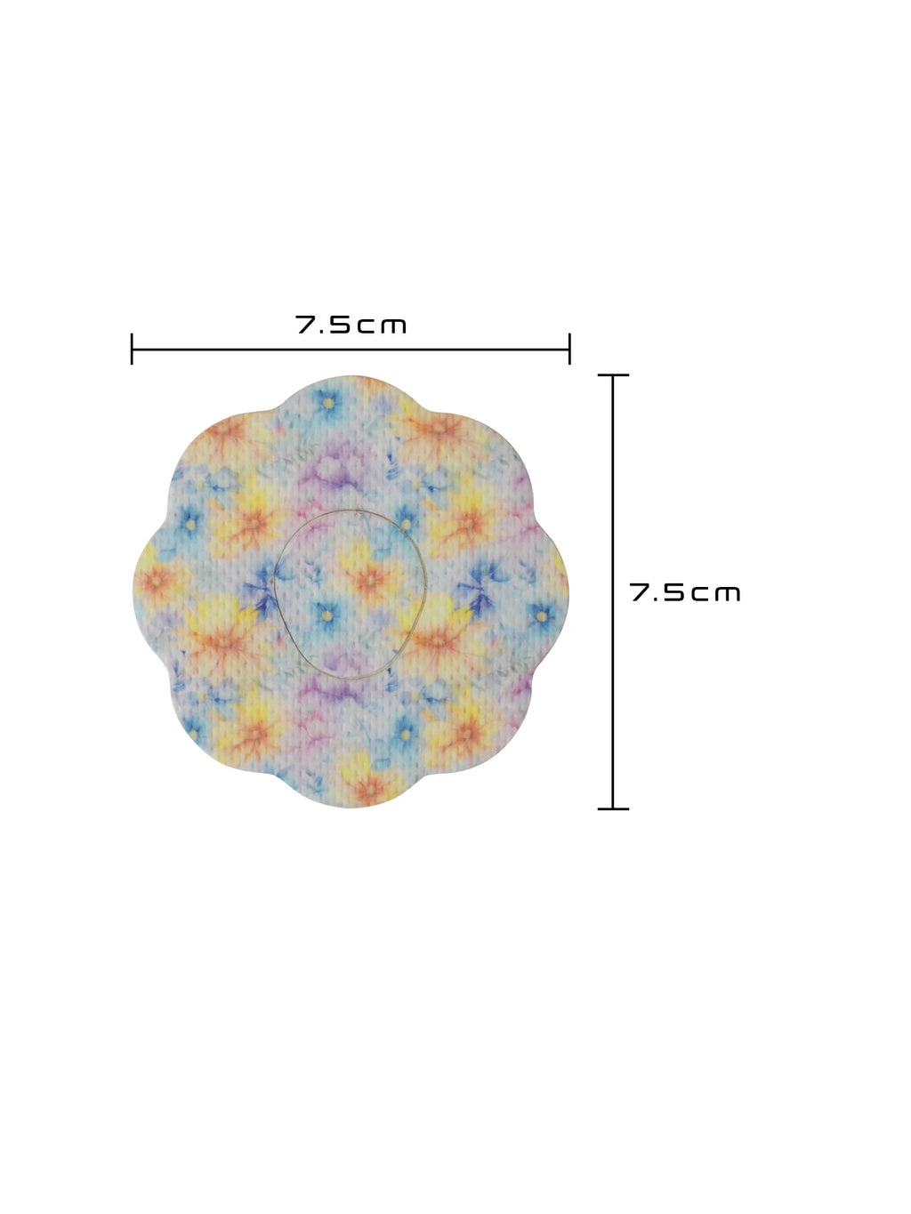 Dexcom G7用 固定パッチ、クッキー型、サイズ 7.5 x 7.5 cm