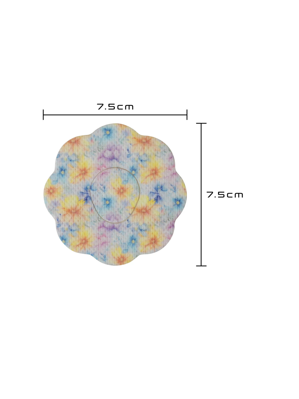 Dexcom G7用 固定パッチ、クッキー型、サイズ 7.5 x 7.5 cm