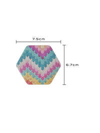 Dexcom G7用 固定パッチ、六角形型、サイズ 7.5 x 6.7 cm