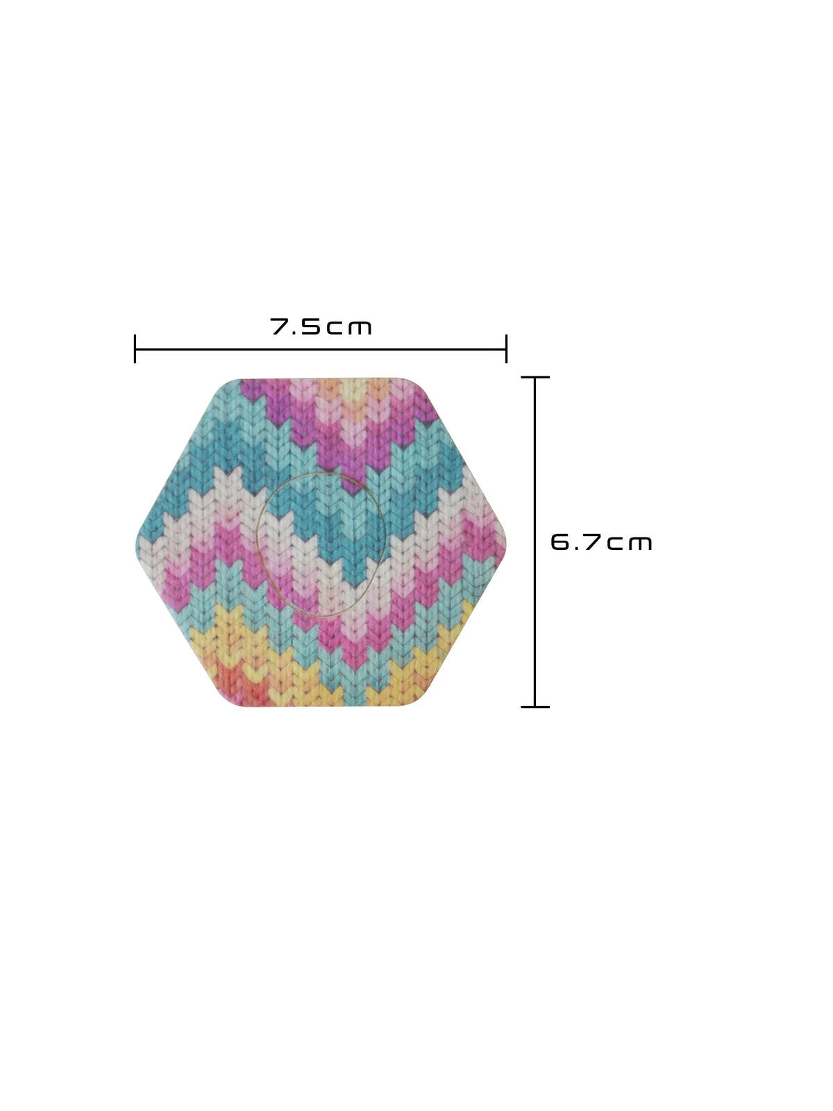 Dexcom G7用 固定パッチ、六角形型、サイズ 7.5 x 6.7 cm