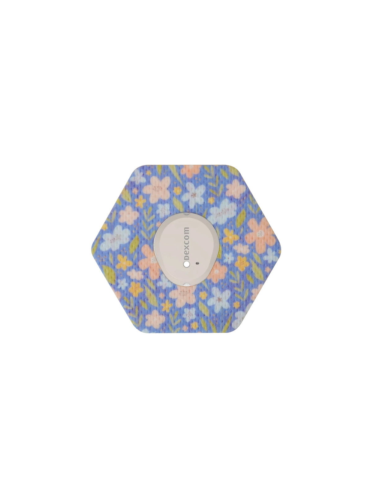 Dexcom G7用 固定パッチ、六角形型、Meadow Flowers & Leaves 柄