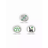 St. Patrick's Day themed Dexcom G7 sensor stickers set with shamrock designs.