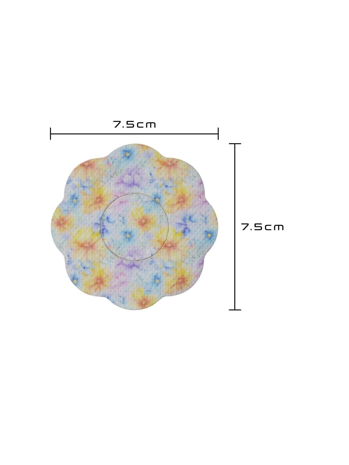 FreeStyle Libre 2用 固定パッチ、クッキー型、サイズ 7.5 x 7.5 cm