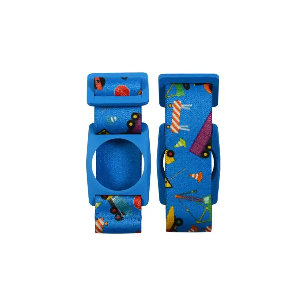 Adjustable Freestyle Libre 2 sensor armband for children with colorful prints, enhancing comfort and style.