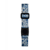 Freestyle Libre 3 Arm Band Dia-Style Summer Edition with blue floral pattern and adjustable black clip for secure sensor fit