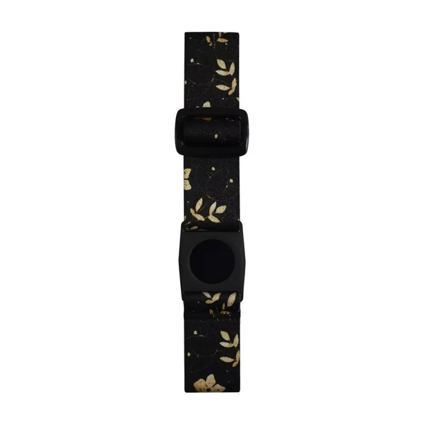 Freestyle Libre 3 Arm Band Dia-Style Summer Edition black floral adjustable elastic strap for sensor security and comfort