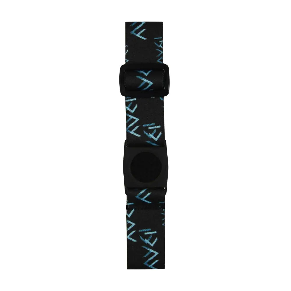 Freestyle Libre 3 armband in black with blue design, adjustable for comfort and style.