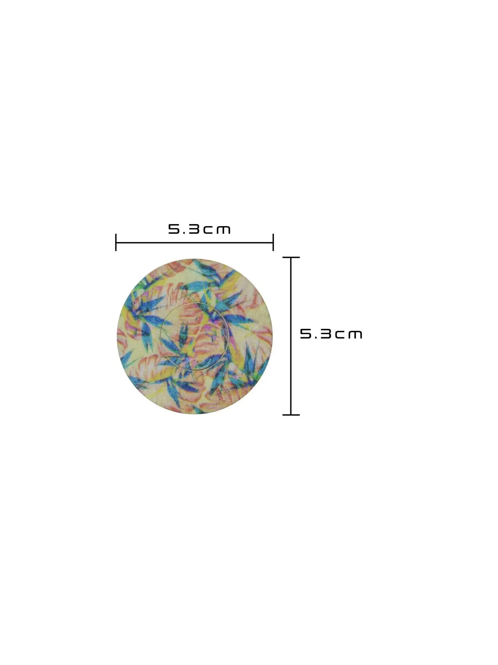 FreeStyle Libre 3用 固定パッチ、Tequila Sunrise 柄、サイズ 5.3 x 5.3 cm