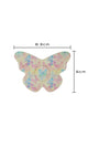 FreeStyle Libre 3 butterfly shape patch dimensions, showing the cut-out shape and sensor opening for a precise fit