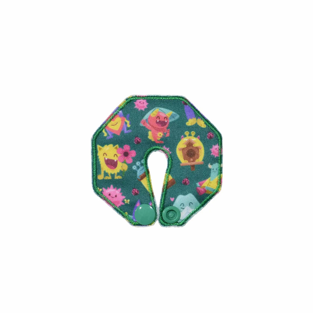 pediatric g tube pad monsters print soft absorbent pad for children with playful design and protection
