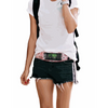 Insulin pump belt with stylish design, featuring a transparent window for easy access.