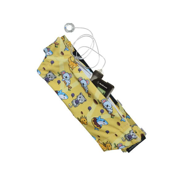 Gフック付きインスリンポンプベルト（ファニープリント）｜Dia Belly-Belt 2