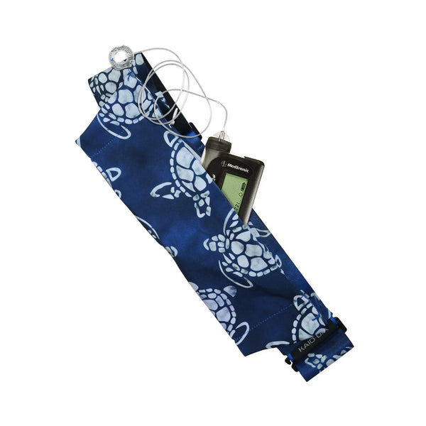 調整可能なGフック付きインスリンポンプベルト – プリント柄 | Dia Belly-Belt 2